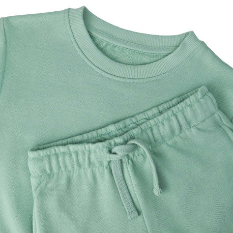 Oversized sweater and shorts set (green)