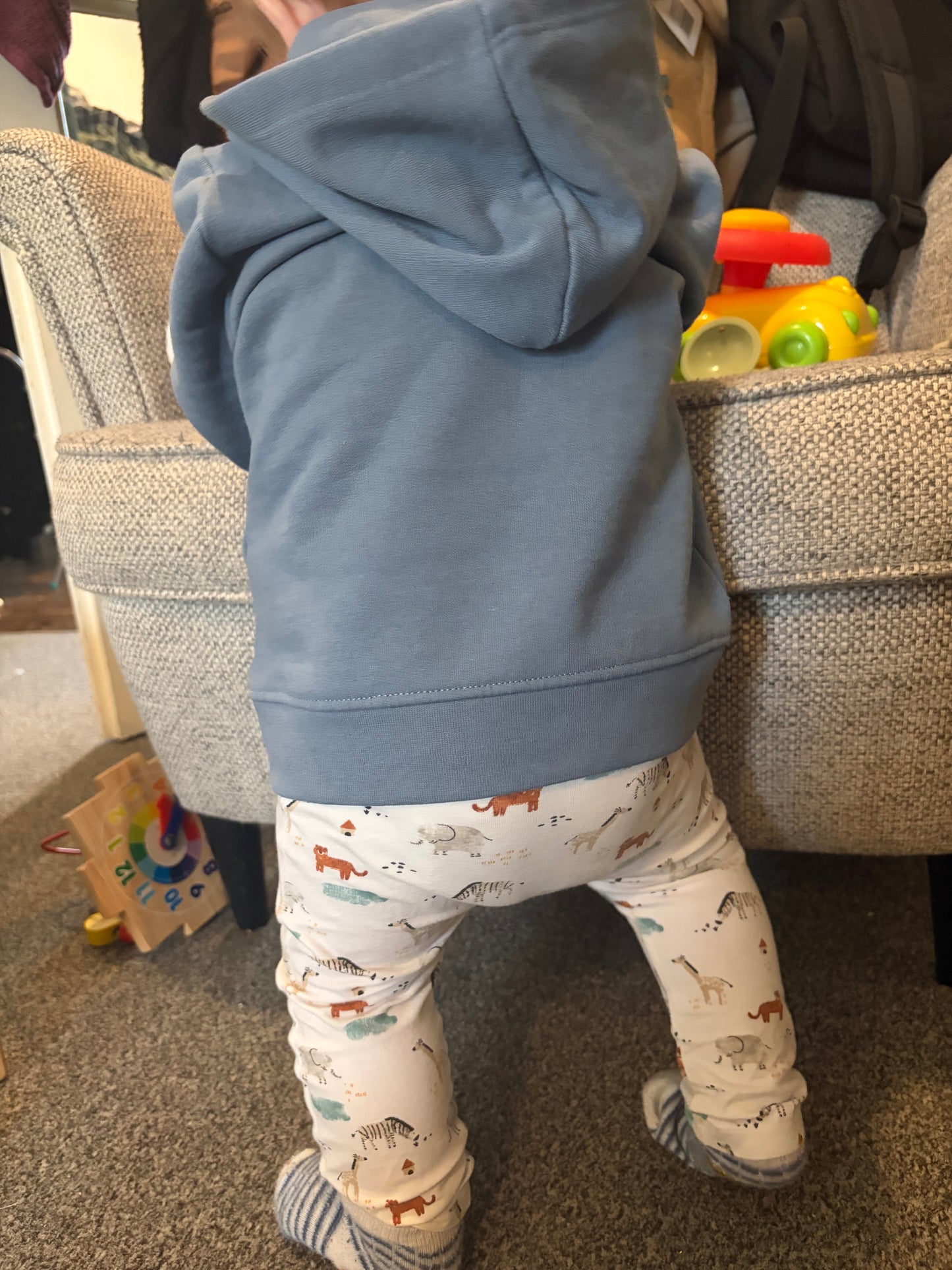 Eco friendly Stone blue hoodie