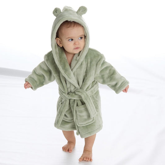 Sage green dressing gown