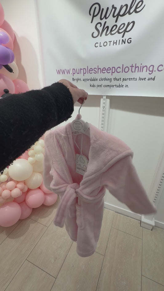 Pink dressing gown