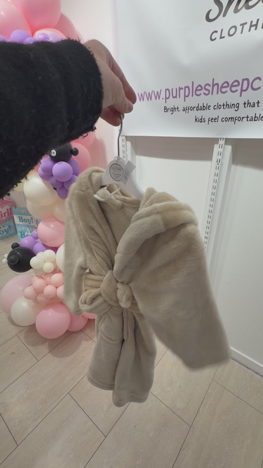 Beige dressing gown